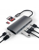 Переходник (адаптер)  для MacBook  Satechi  TYPE-C MULTI-PORT ADAPTER 4K WITH ETHERNET V2