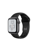 Apple Watch Nike+ Series 4 (MU6J2RU/A), 40 мм, корпус из алюминия цвета «серый космос», спортивный ремешок Nike цвета «антрацитовый/чёрный»