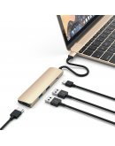 Переходник (адаптер)  для MacBook Satechi Slim Aluminum Type-C Multi-Port Adapter with Type-C Charging Port