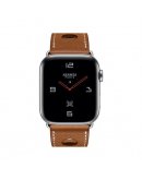 Apple Watch Series 4 GPS + Cellular (MU9E2), 44mm, корпус из стали, ремешок Hermès Single Tour из кожи Barénia цвета Fauve