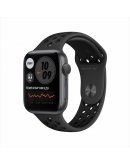 Apple Watch Nike Series 6, 44 мм, корпус из алюминия цвета «серый космос», спортивный ремешок Nike цвета «антрацитовый/чёрный» (MG173RU-A)