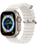 Apple Watch Ultra GPS + Cellular, 49 мм, корпус из титана, ремешок Ocean белого цвета