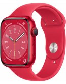 Apple Watch Series 8, 45 мм, корпус из алюминия цвета (PRODUCT)RED, спортивный ремешок цвета (PRODUCT)RED