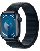 Apple Watch Series 9, 45 мм, корпус из алюминия цвета «тёмная ночь», спортивный ремешок цвета «тёмная ночь»