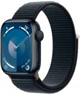 Apple Watch Series 9, 45 мм, корпус из алюминия цвета «тёмная ночь», спортивный ремешок цвета «тёмная ночь»