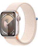 Apple Watch Series 9, 41 мм, корпус из алюминия цвета «сияющая звезда», спортивный ремешок цвета «сияющая звезда»