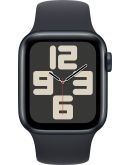 Apple Watch SE 2023, 40 мм, корпус из алюминия цвета «тёмная ночь», спортивный ремешок цвета «тёмная ночь» (MR9X3)