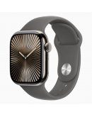 Apple Watch Series 10 GPS + Cellular 42 мм корпус из натурального титана со спортивным ремешком цвета серого камня — M/L