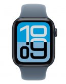 Умные часы Apple Watch SE 3 44 мм (алюминиевый корпус, полуночный/полуночный, спортивный силиконовый ремешок M/L)