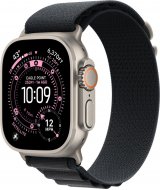 Умные часы Apple Watch Ultra 3 LTE 49 мм (титановый корпус, природный/черный, текстильный ремешёк размера M)