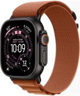 Умные часы Apple Watch Ultra 3 LTE 49 мм (титановый корпус, черный/терракотовый, текстильный ремешёк размера S)